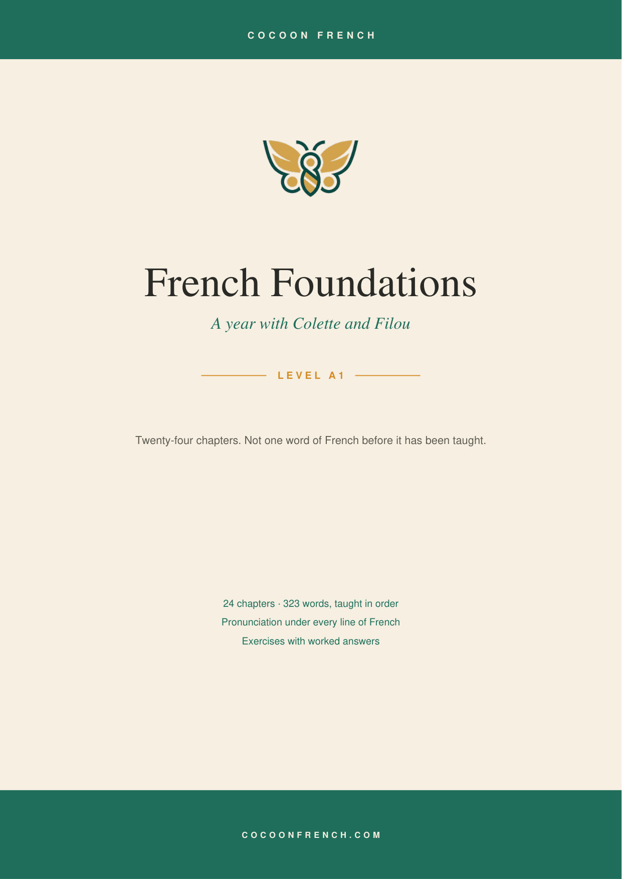The cover of French Foundations