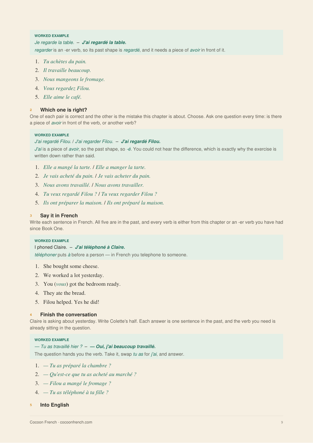 Page 9 of French in Conversation