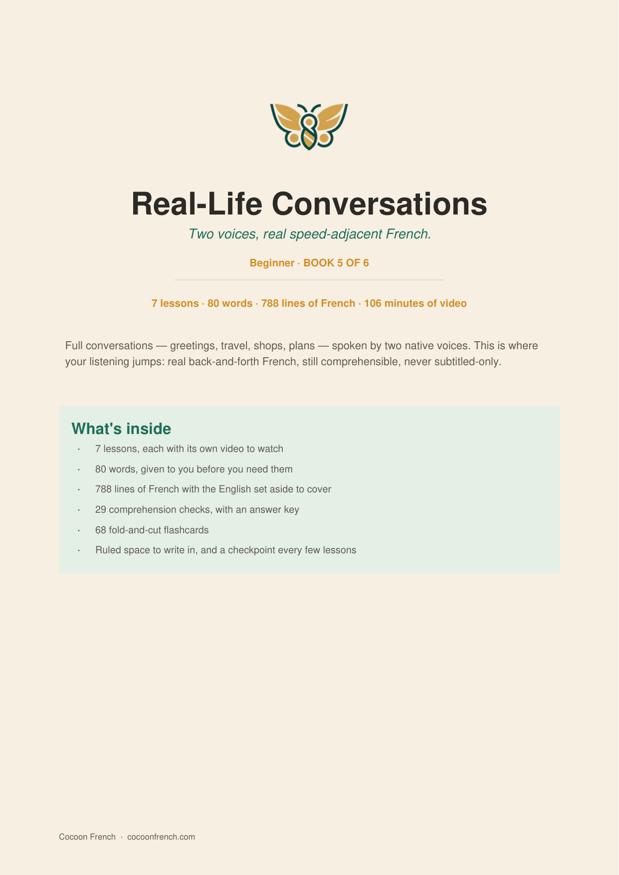The cover of Real-Life Conversations